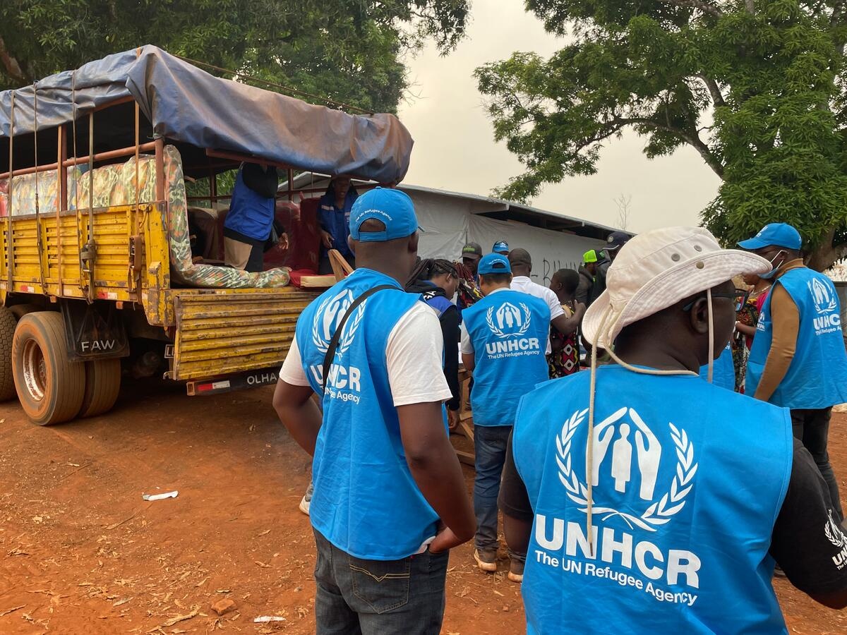 Angola. Voluntary repatriation DRC refugees Congolese