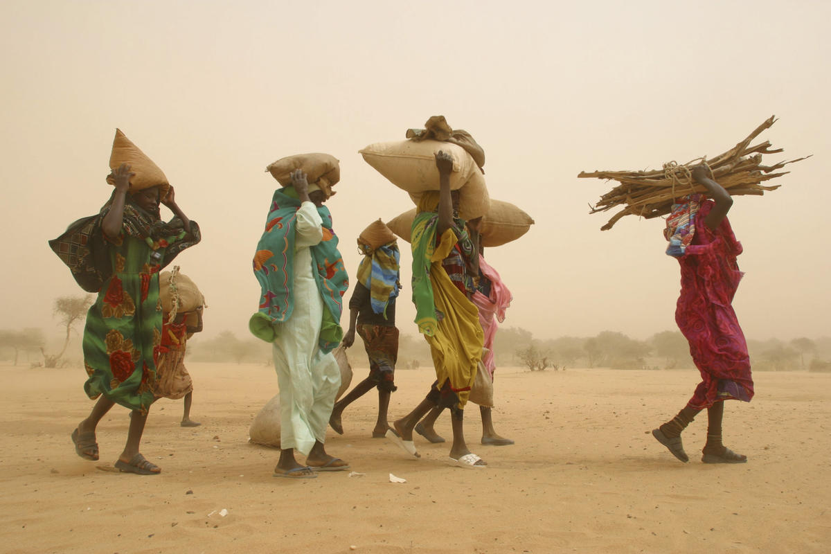 Chad. Sudanese refugees from Darfur