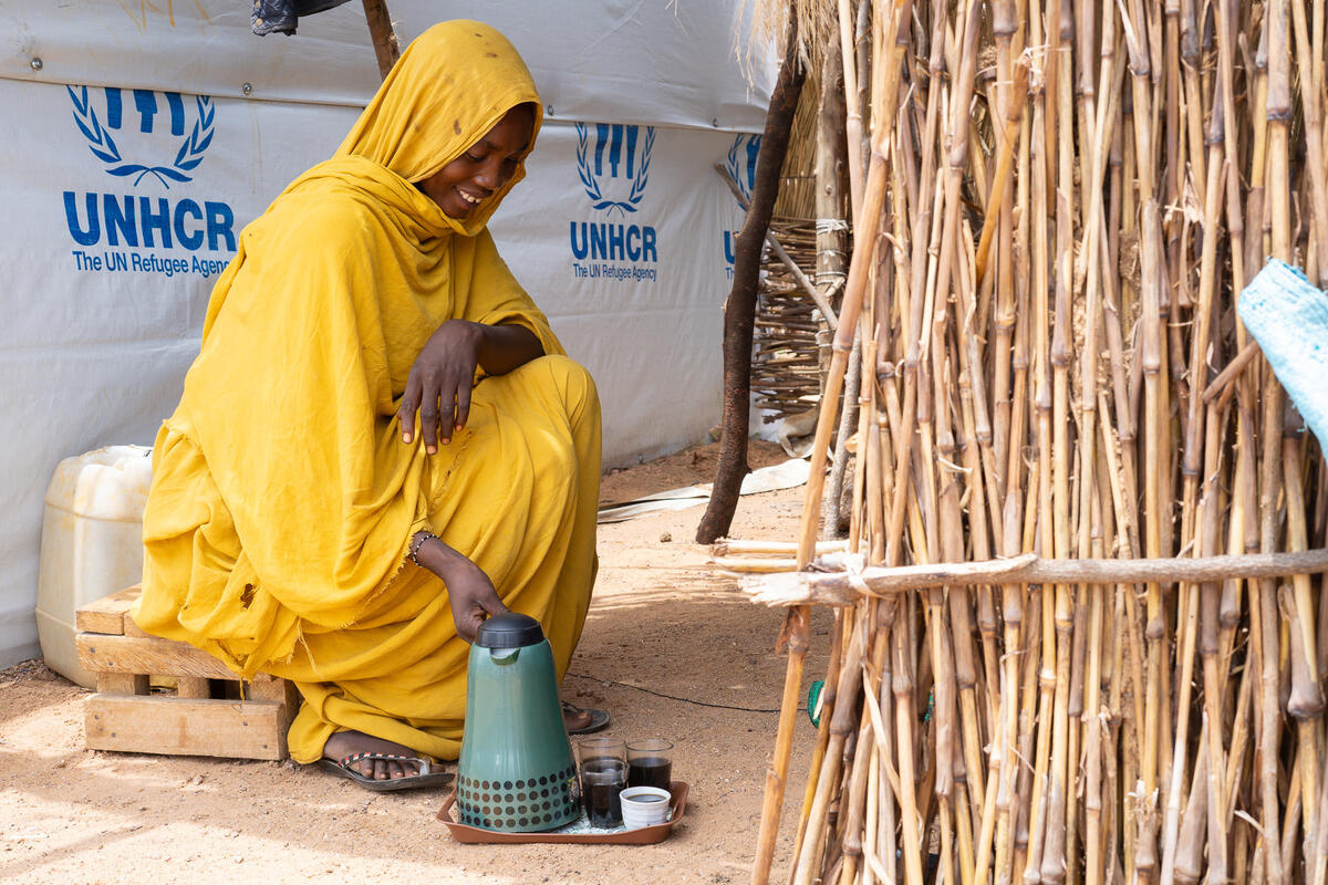 Chad. Refugees from Sudan fleeing conflict continue to arrive