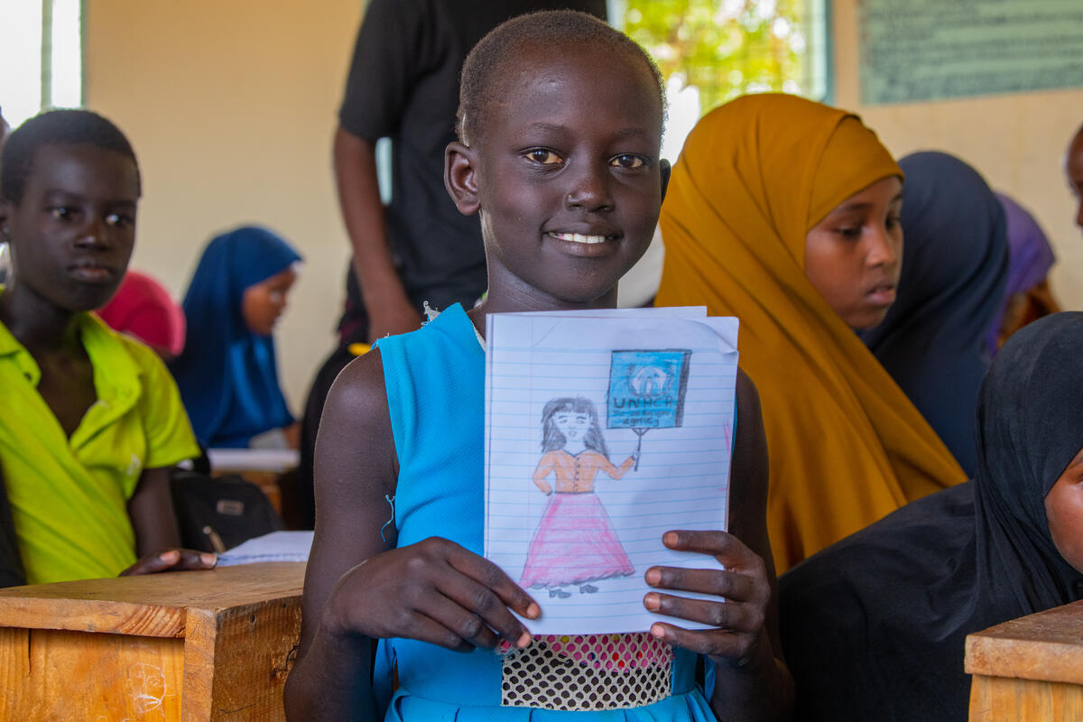 Kenya. Education Cannot Wait support to refugees in Ifo2 integrated settlement, Dadaab. Education.