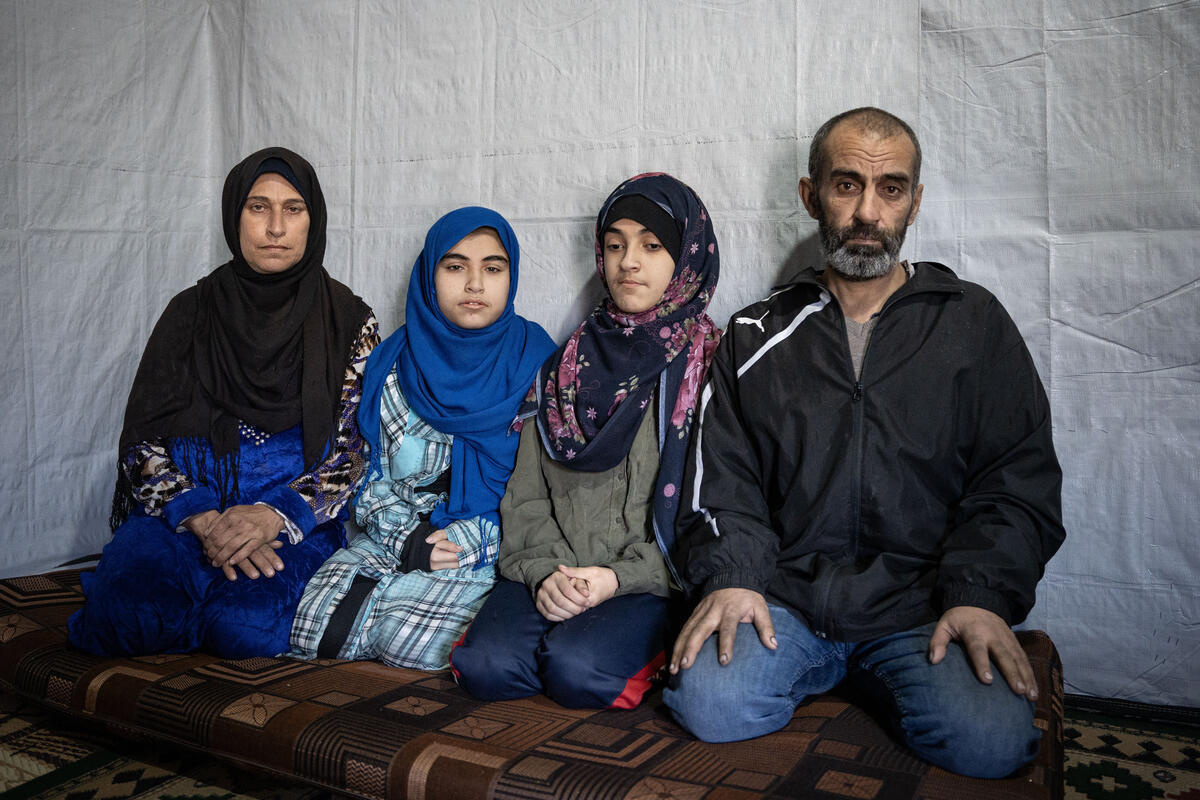 Lebanon. Syrian refugees living in Saadnayel camp consider returning home