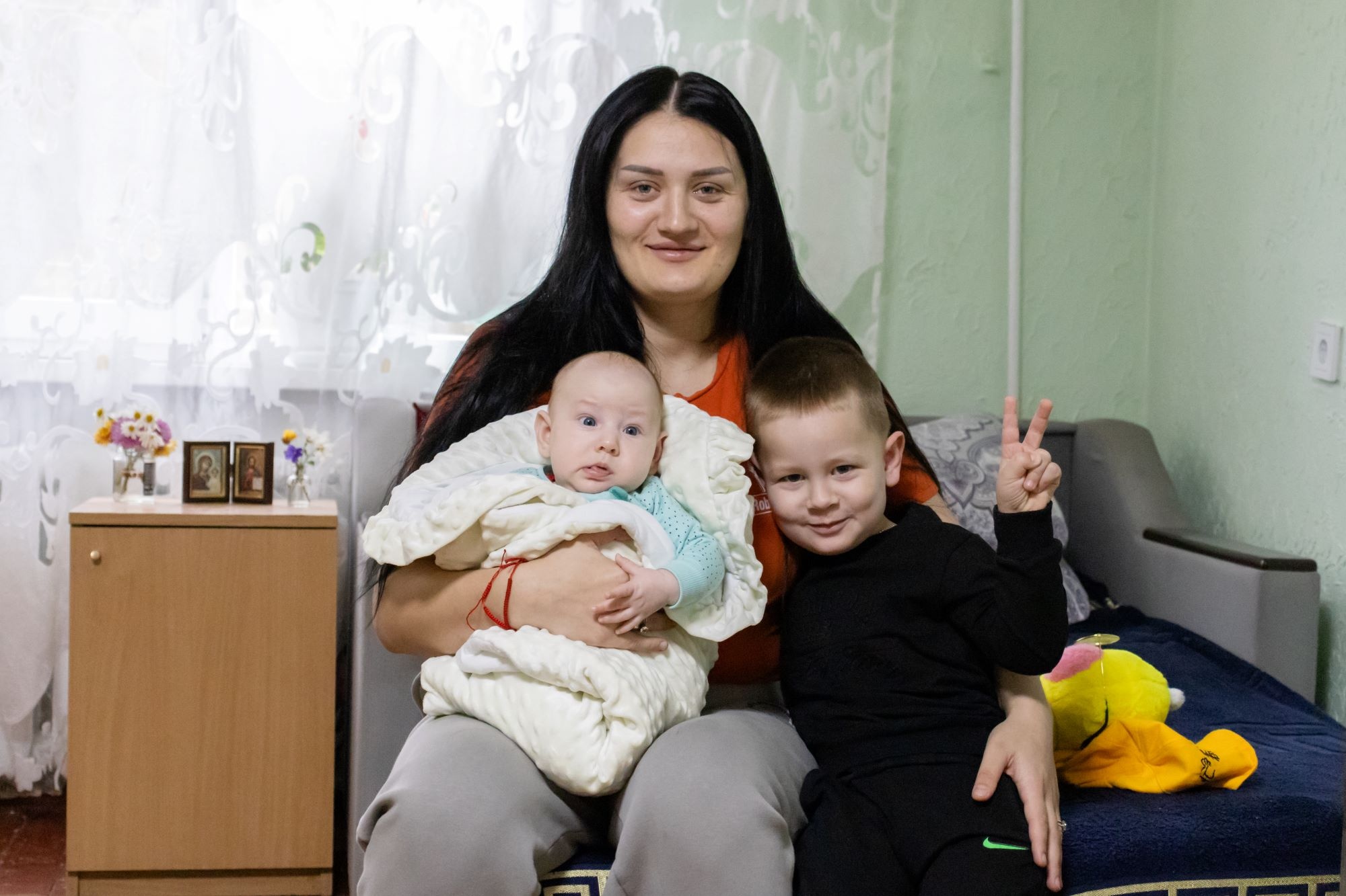 Moldova. Refugee Accommodation Centre #207 provides shelter, safety and warmth for Ukrainian refugees like Natalia and her children.