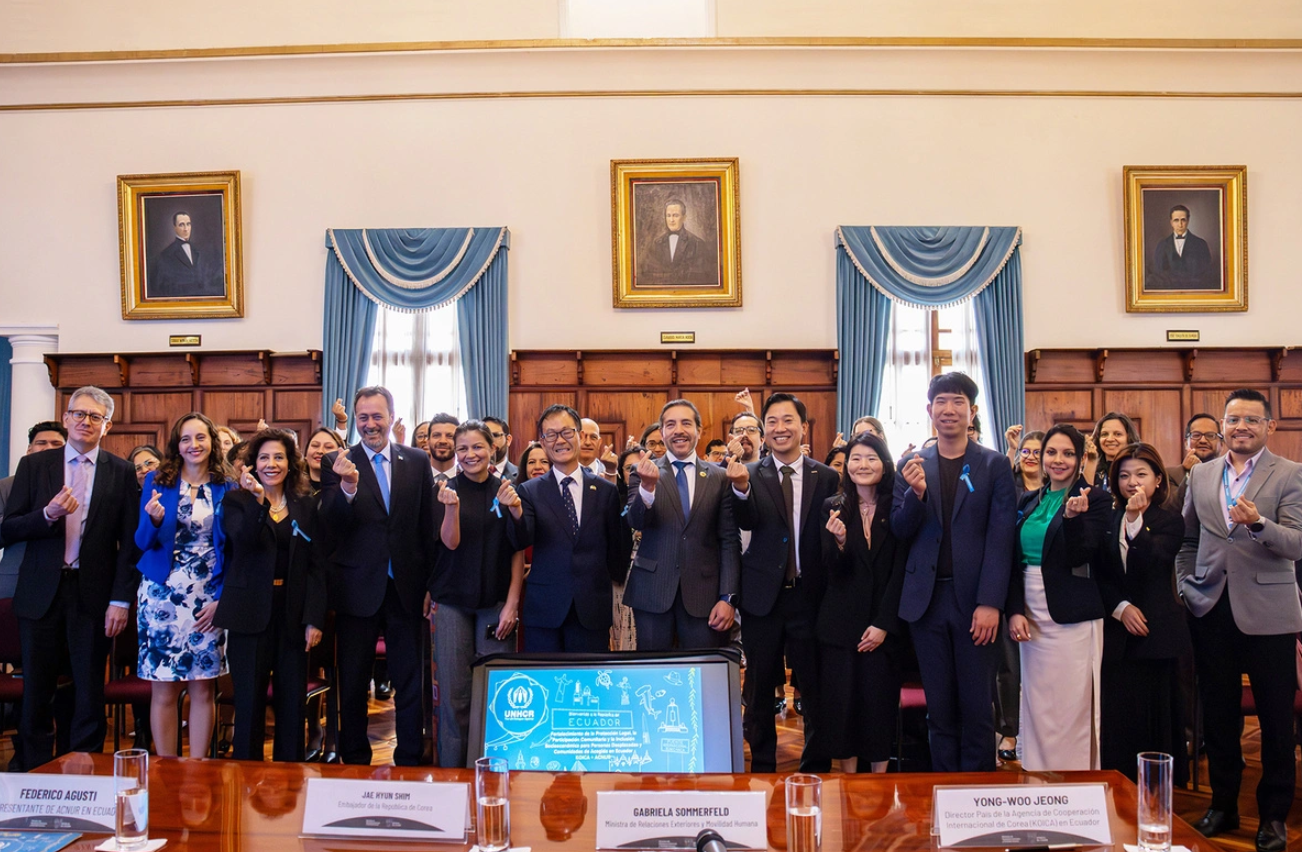 The new UNHCR and KOICA cooperation project, supported by the Government of Ecuador, seeks to expand access to protection, violence prevention and livelihood opportunities for displaced persons and host communities in Ecuador.