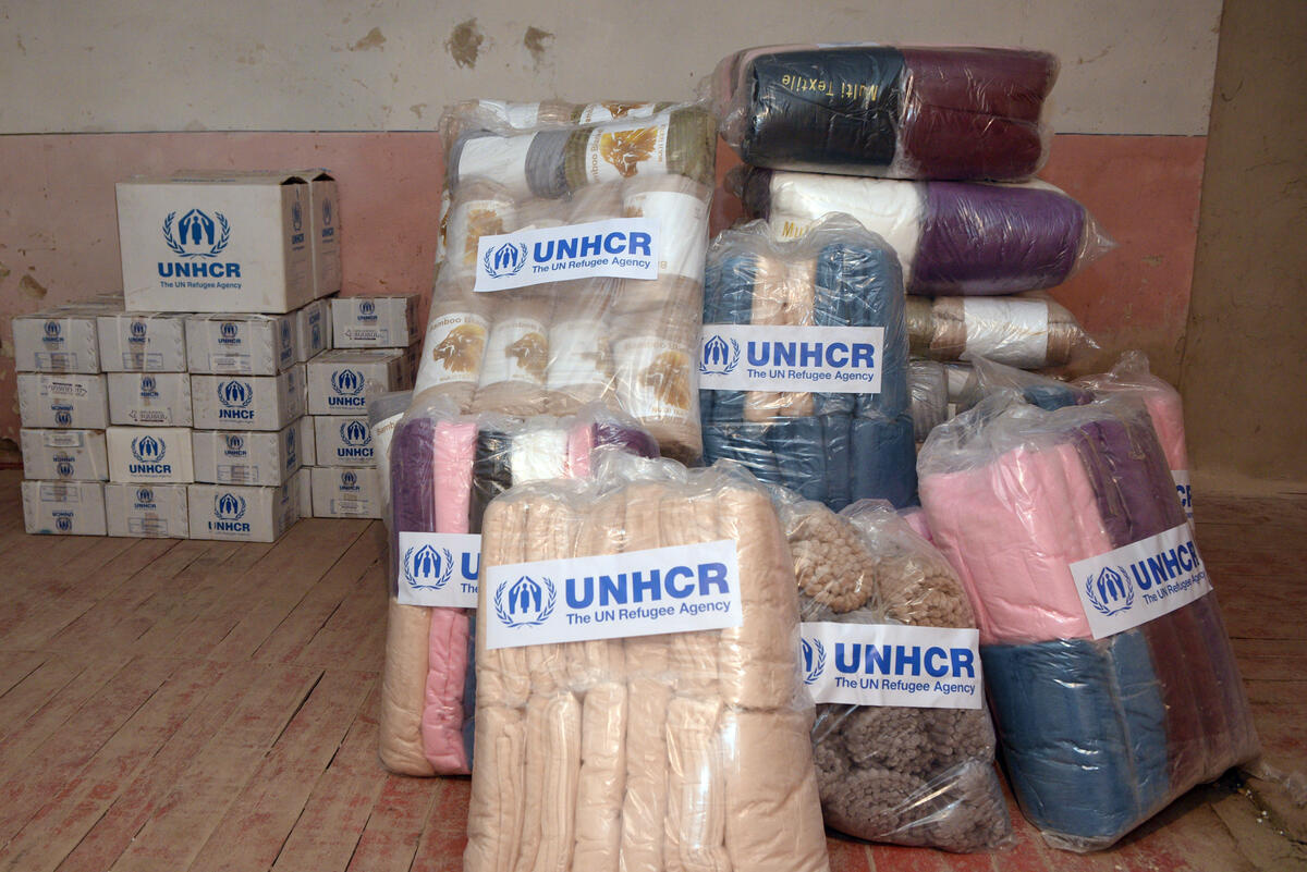 Armenia. UNHCR assistance arrives to warehouse in Goris