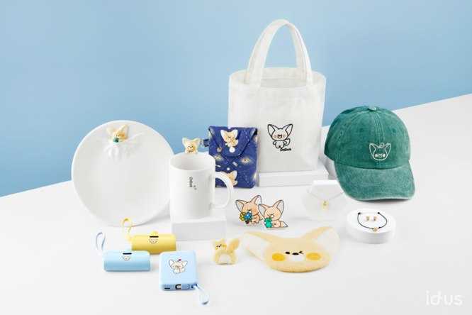 유엔난민기구 아이디어스 콜라보 굿즈 전체샷