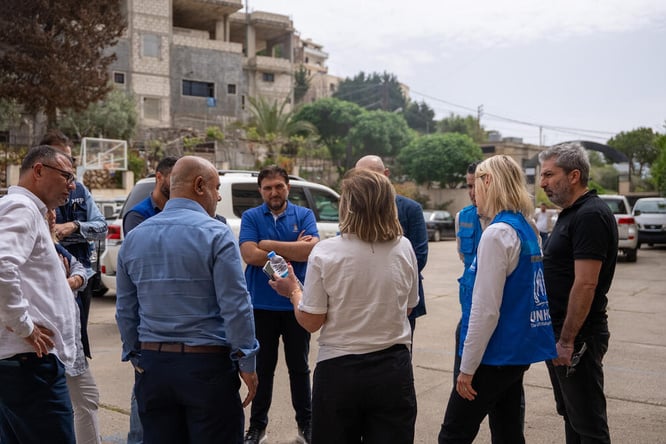 Lebanon. UNHCR Visit to South Lebanon