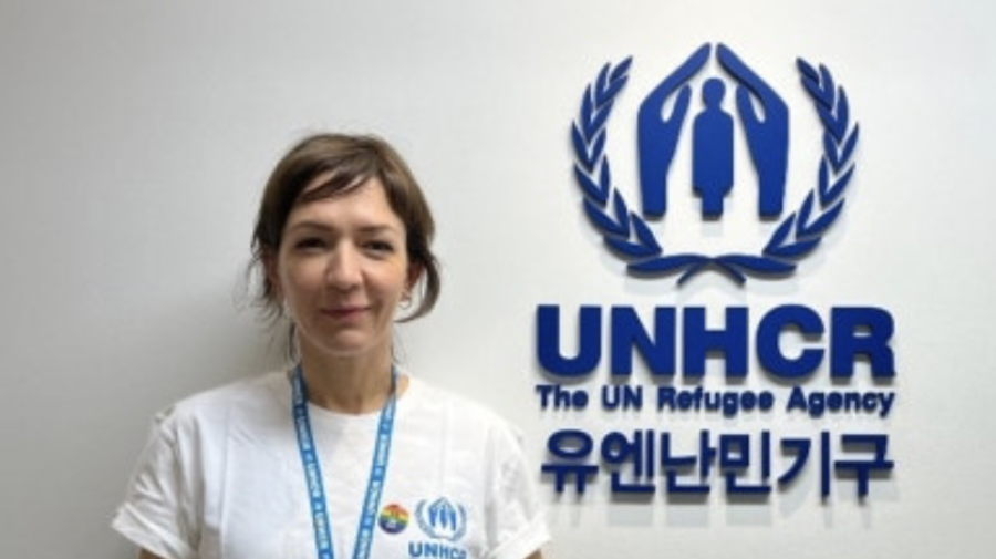 유엔난민기구 한국대표부를 방문한 오아나 운구레아누 유엔난민기구 본부 인사국 채용 과장