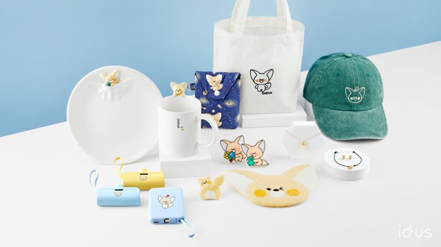 유엔난민기구 아이디어스 콜라보 굿즈 전체샷