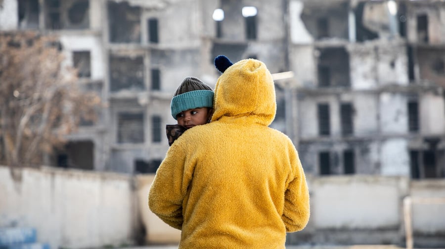 Syria. UNHCR provides assistance to earthquake-affected people in Aleppo