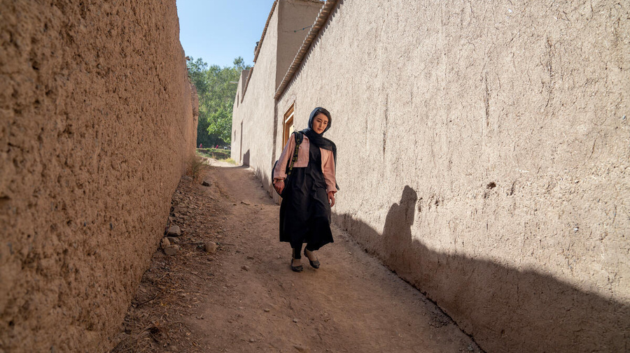 Midwife trainee visiting her village and women afftec by child mortality.