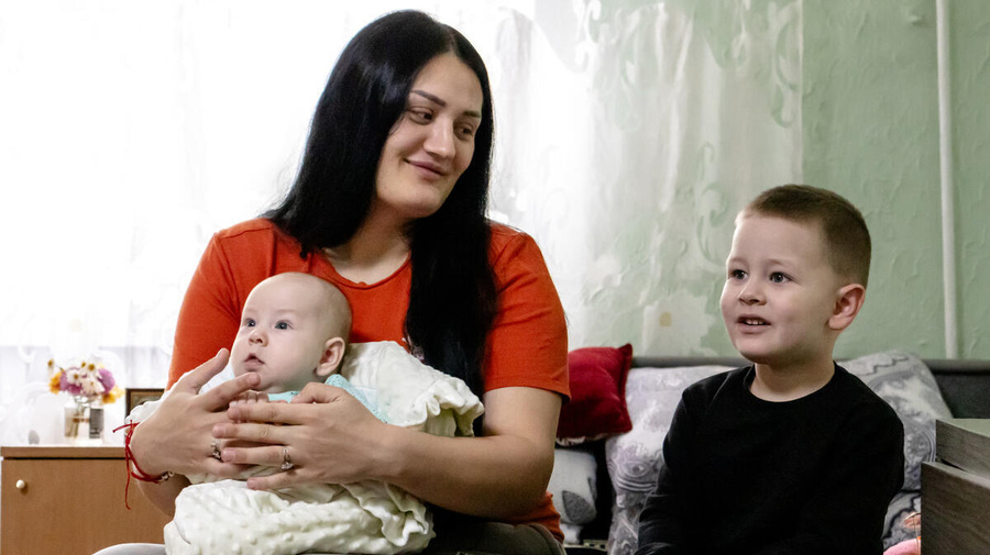 Moldova. Refugee Accommodation Centre #207 provides shelter, safety and warmth for Ukrainian refugees like Natalia and her children.