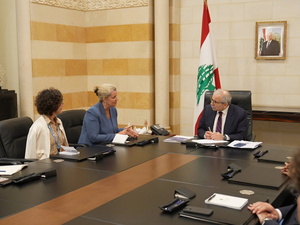 UN Deputy High Commissioner, Kelly T. Clements visits Prime Minister Nawaf Salam
