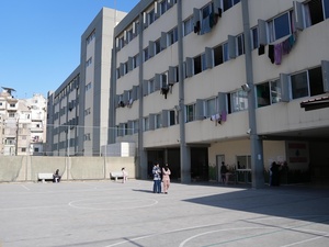A school in Tripoli, northern Lebanon, is one of many across the country serving as collective shelters for displaced families. 
