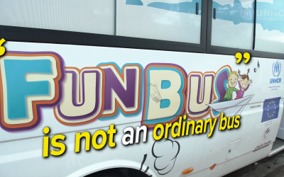 Lebanon’s “Fun Bus” offers kids a respite from street work