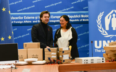 MAEIE a recepționat o donație sub formă de echipamente IT din partea Înaltului Comisariat ONU pentru Refugiați