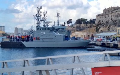 Disembarkation of persons rescued by Sea-Eye (Alan Kurdi) vessel