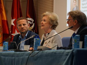 Three speakers at the “Addressing Statelessness in Europe” conference in Madrid, Spain