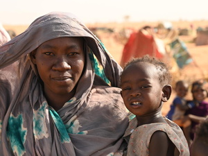 Hanan Abdelmahmoud et sa fille, Amna