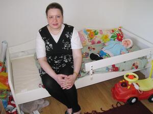 Sawsan in her new home in Iceland. The Akranes community has rallied around the newcomers.