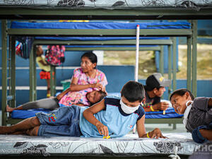 Venezuelan indigenous Warao refugees and migrants are relocated to a safe space in Manaus amid the COVID-19 pandemic.
