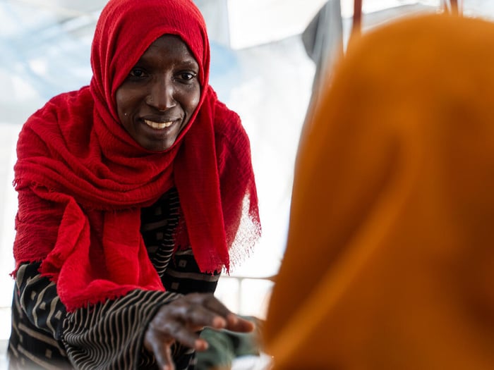 Chad. Thousands of Sudanese refugees continue to flee across the border.