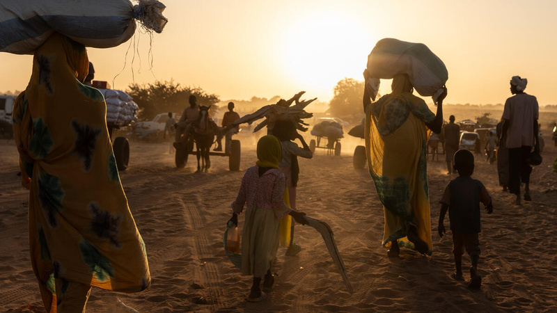 Chad. More than 700,000 Sudanese refugees have fled to Chad