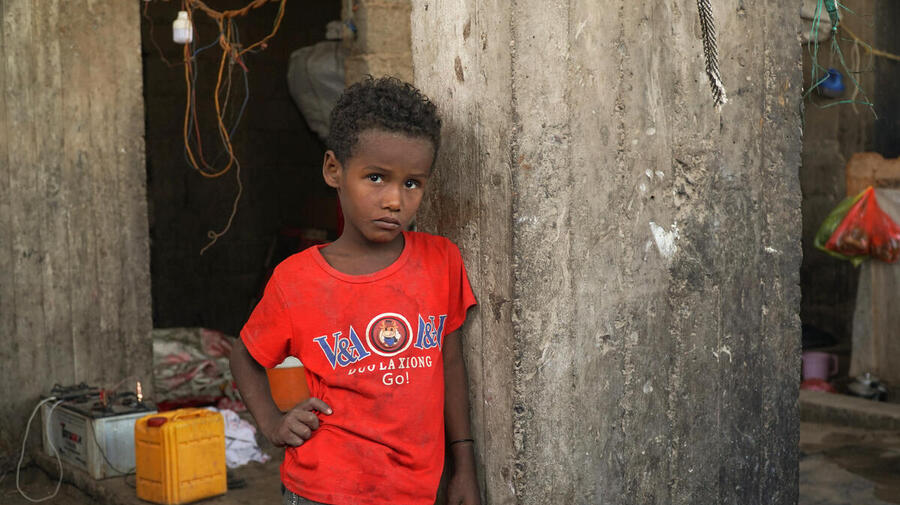 Yemen. Displaced families in Lahj