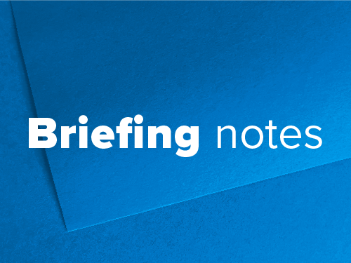 A thumbnail image for briefing notes