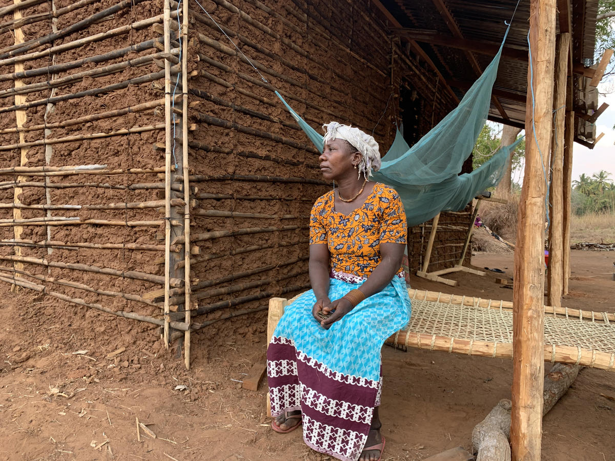 Mozambique. Families displaced by extremist violence in Cabo Delgado