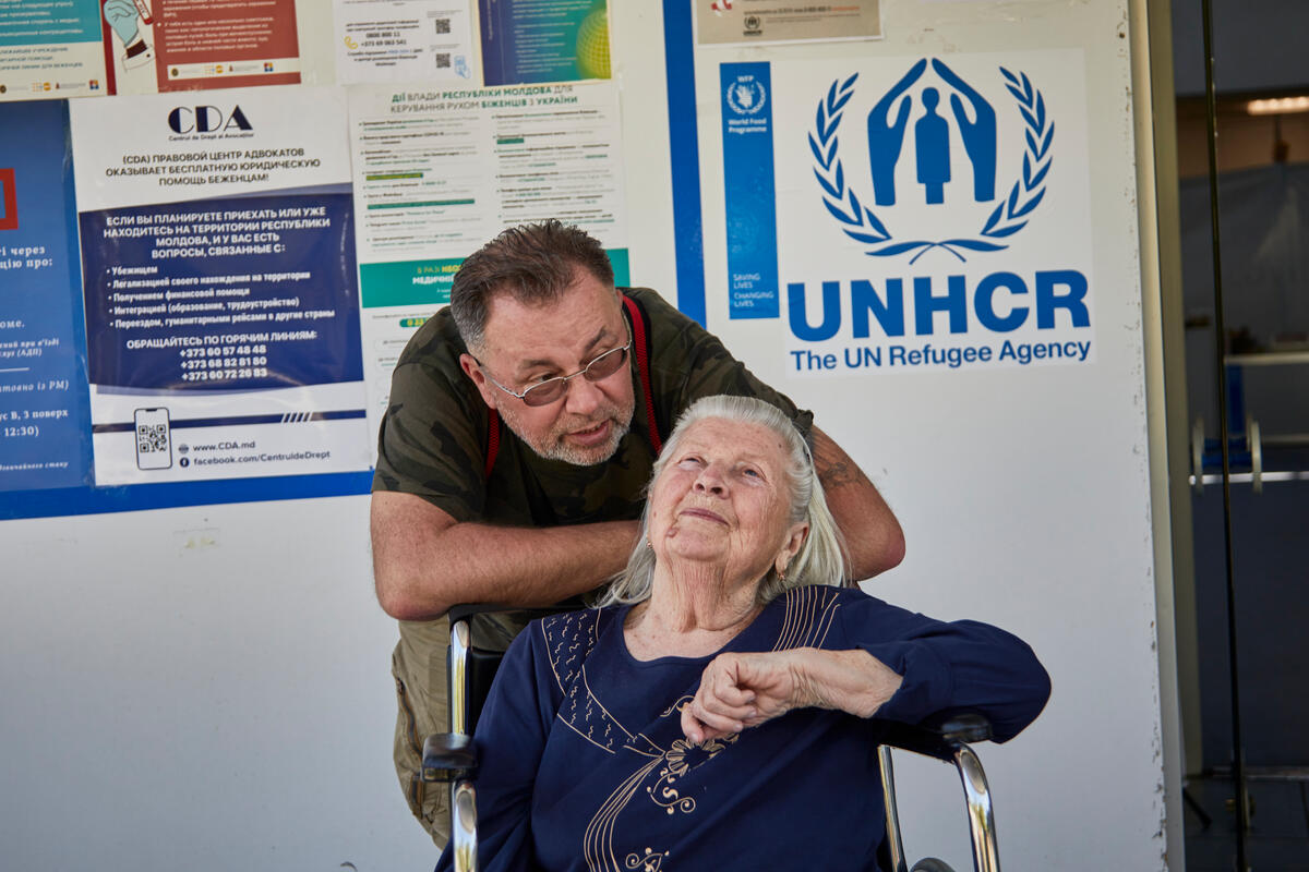 Moldova. Wheelchair-bound woman finds shelter in refugee accommodation