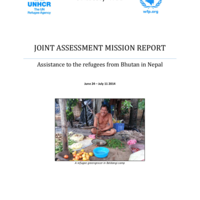 Nepal:  Joint Assessment Mission Report. Assistance to the refugees from Bhutan in Nepal (Jun-Jul 2014) 