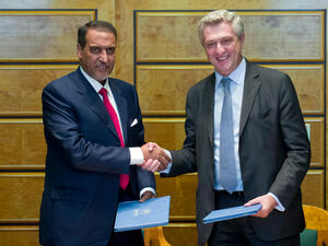 Switzerland. UNHCR and Qatar Charity formalize cooperation agreement to support of global refugee programmes