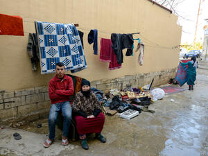 Lebanon. Syrian refugees living in very difficult conditions