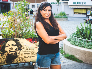 Austria. Museum visit stirs refugees eager to make their mark