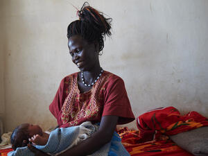 South Sudan. Princess Sarah Zeid meets displaced women and children