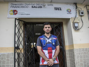 Venezuelan doctor Samuel Suárez has joined the coronavirus public health response in San Francisco, a remote village in Ecuador.