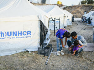 Greece. UNHCR ramps up support after fire destroys Moria reception centre.