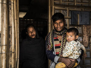 Bangladesh. New shelter eases monsoon threat for young Rohingya family