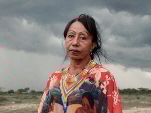 A portray of Sonia Bermúdez.