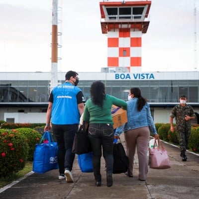 Brazil. Venezuelan families are interiorized and receive UNHCR donations to restart life in other Brazilian states