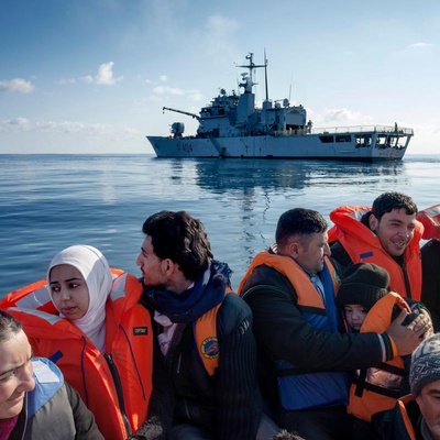 Italy. Rescue-at-sea operation: Grecale