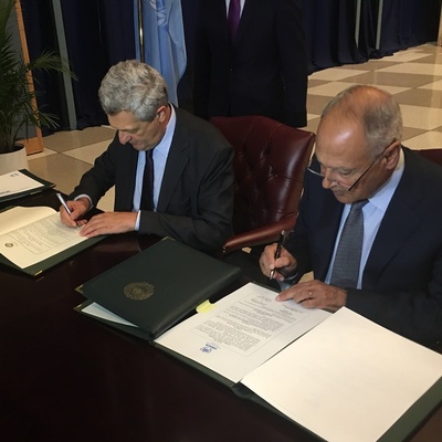 USA. UNHCR and League of Arab States sign agreement to address refugee challenges in the Arab region