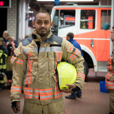 Germany. Somali asylum-seeker joins local fire brigade
