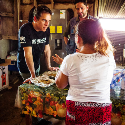 Guatemala. UNHCR Goodwill Ambassador Ben Stiller visits refugees