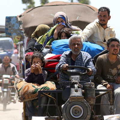 More than 320,000 Syrians have been displaced by the latest fighting in South West Syria. 