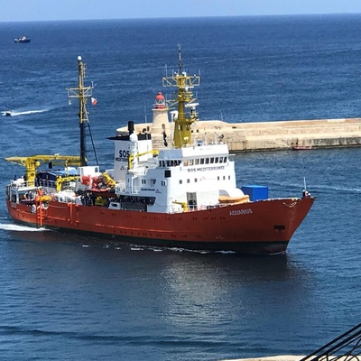 Malta. Aquarius sea-rescue