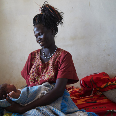 South Sudan. Princess Sarah Zeid meets displaced women and children