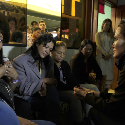 Peru. Visit of UNHCR Special Envoy Angelina Jolie to Lima.