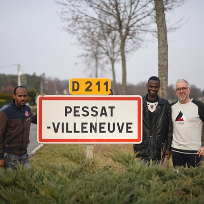 France.A Village opens homes for refugees