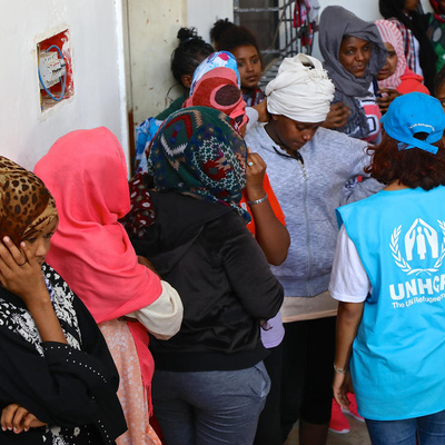 Libya. Refugees flown to safety in Niger